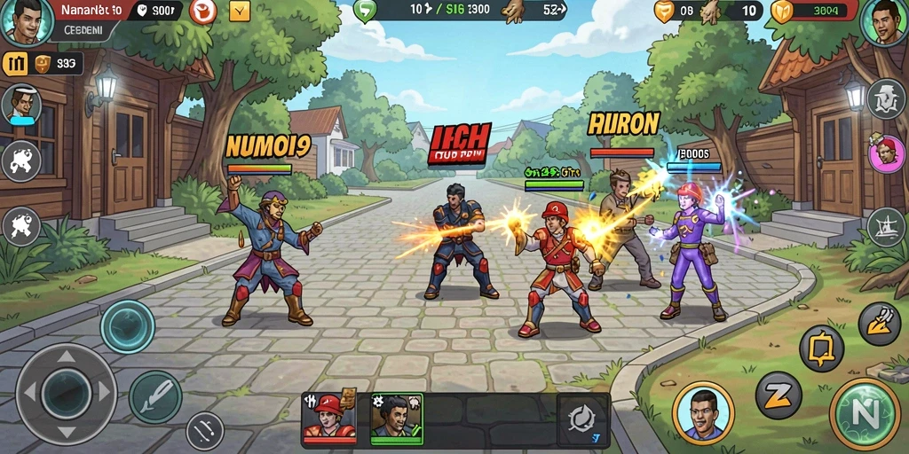 Gambaran aksi seru dalam mode multiplayer.